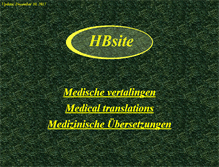 Tablet Screenshot of hbsite.nl
